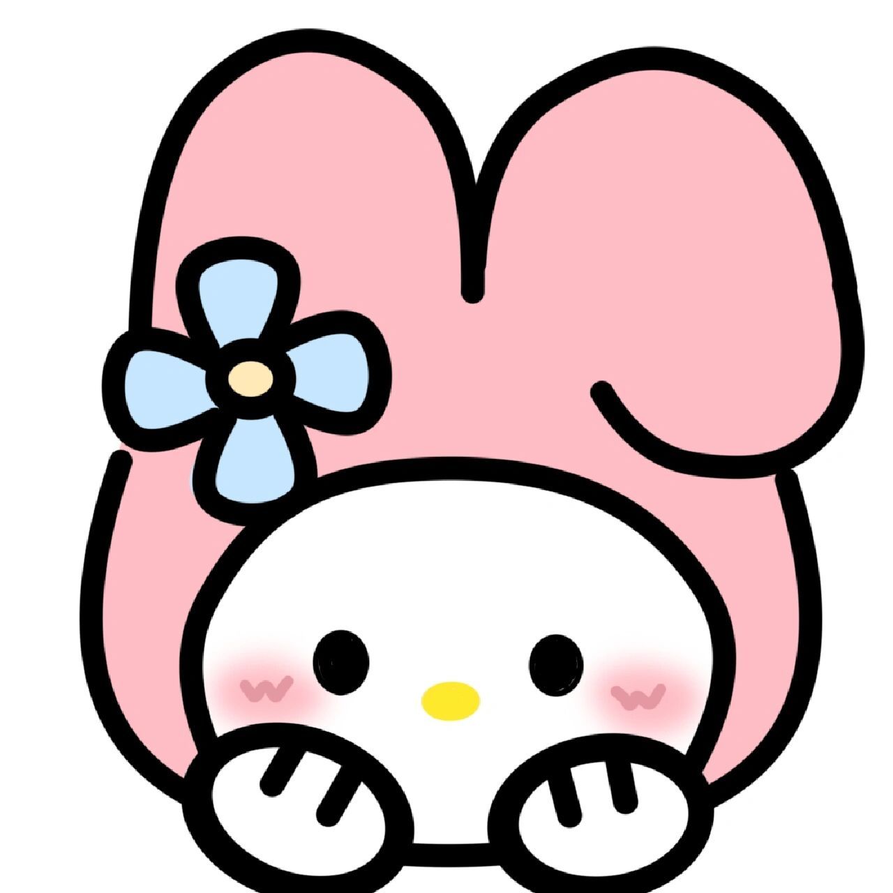 简笔画|可爱的美乐蒂来咯～附教程