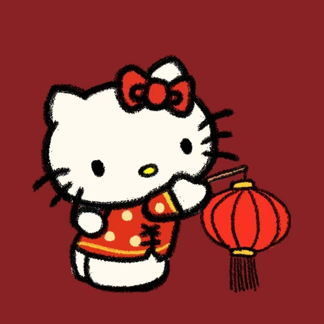 田曦薇抖音头像是什么动漫 是非常04可爱的hello kitty卡通头像哦