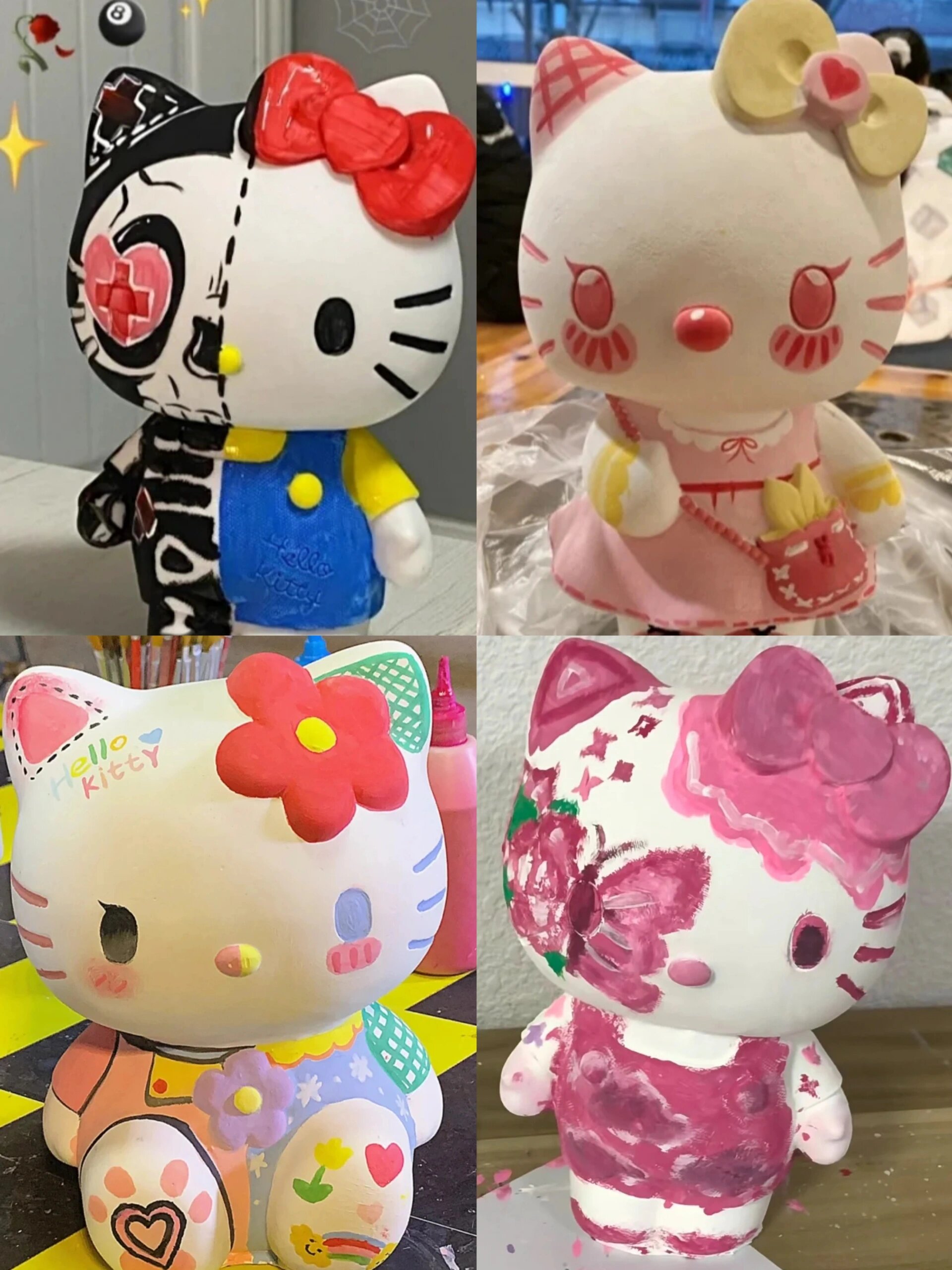 今日分享|给我画个hellokitty石膏娃娃吧!