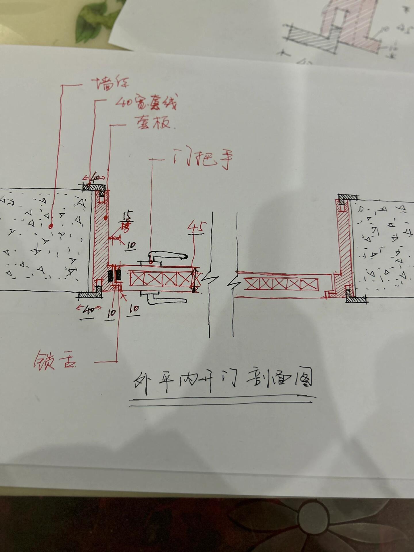 剖面图的门和窗怎么画图片