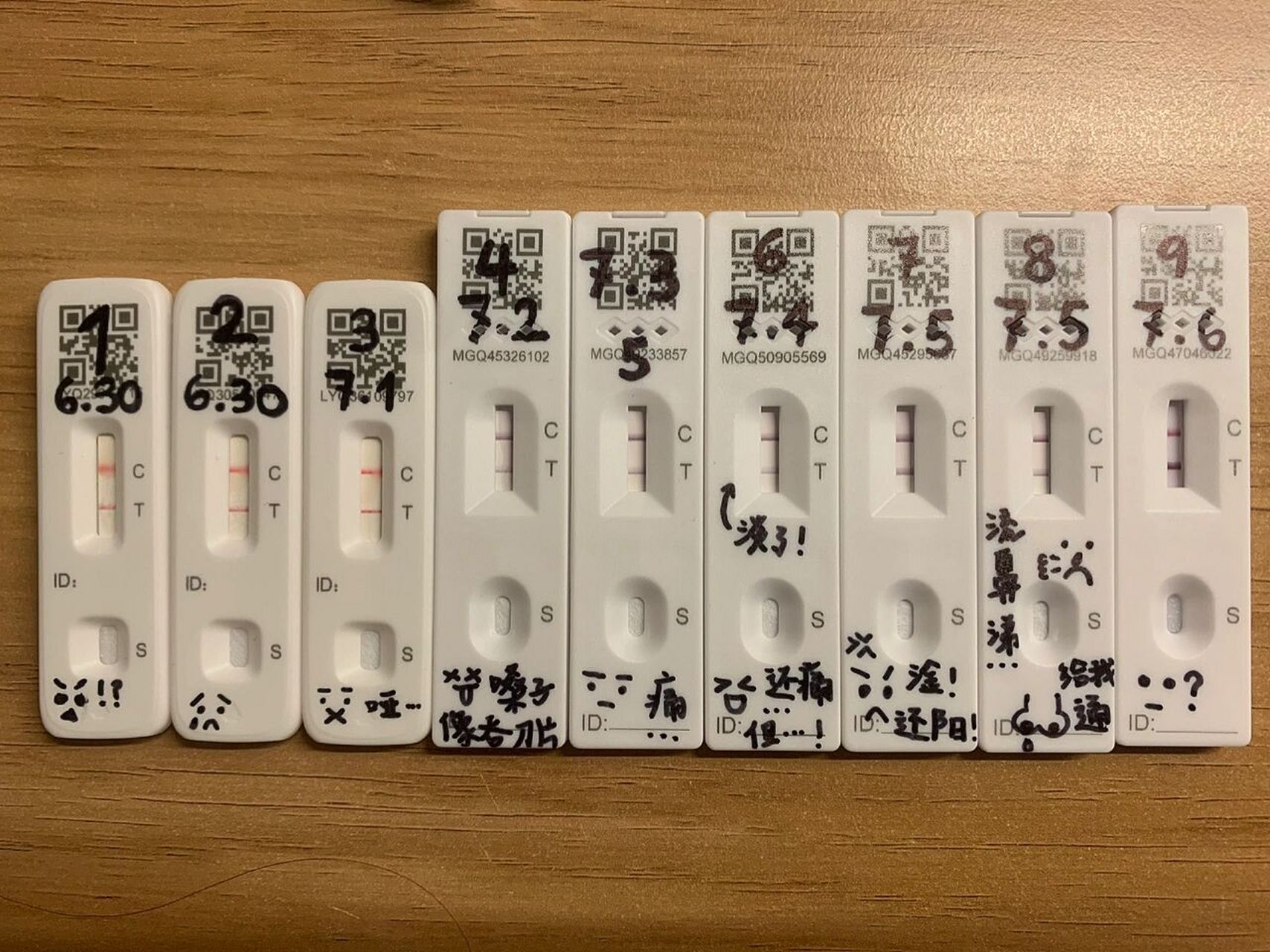新冠弱阳好几天第七天忽然强阳红得发黑 崩不住了家人们 救救我 本来