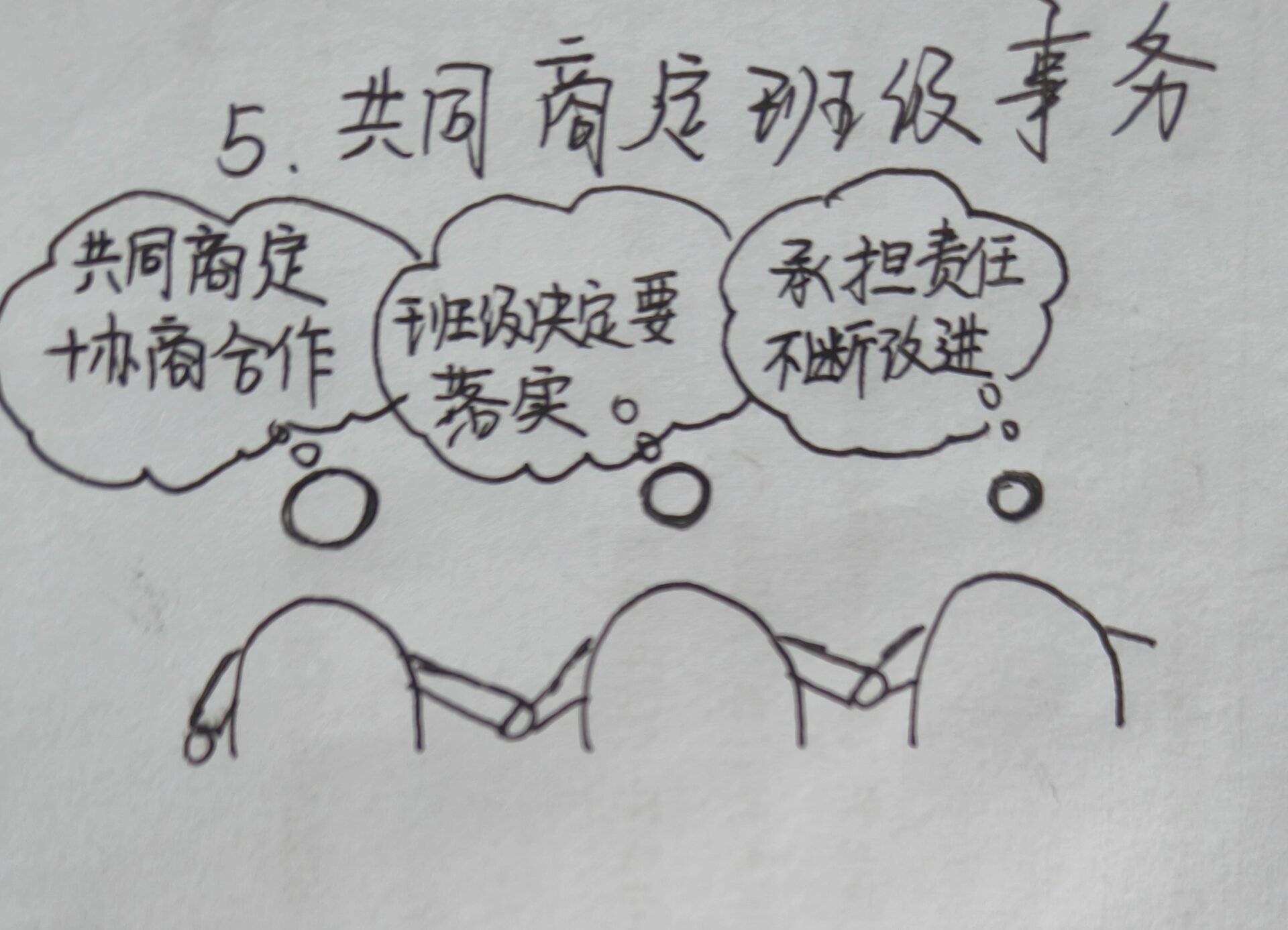 五年级上册道德板书设计