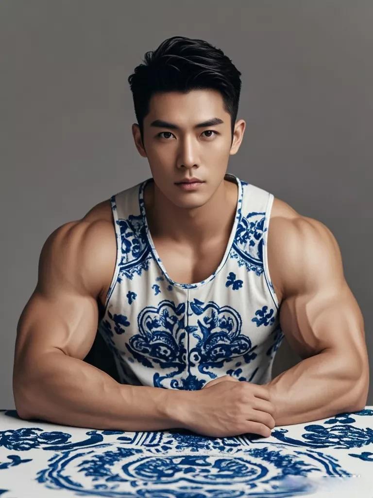 肌肉男,荷尔蒙四溢