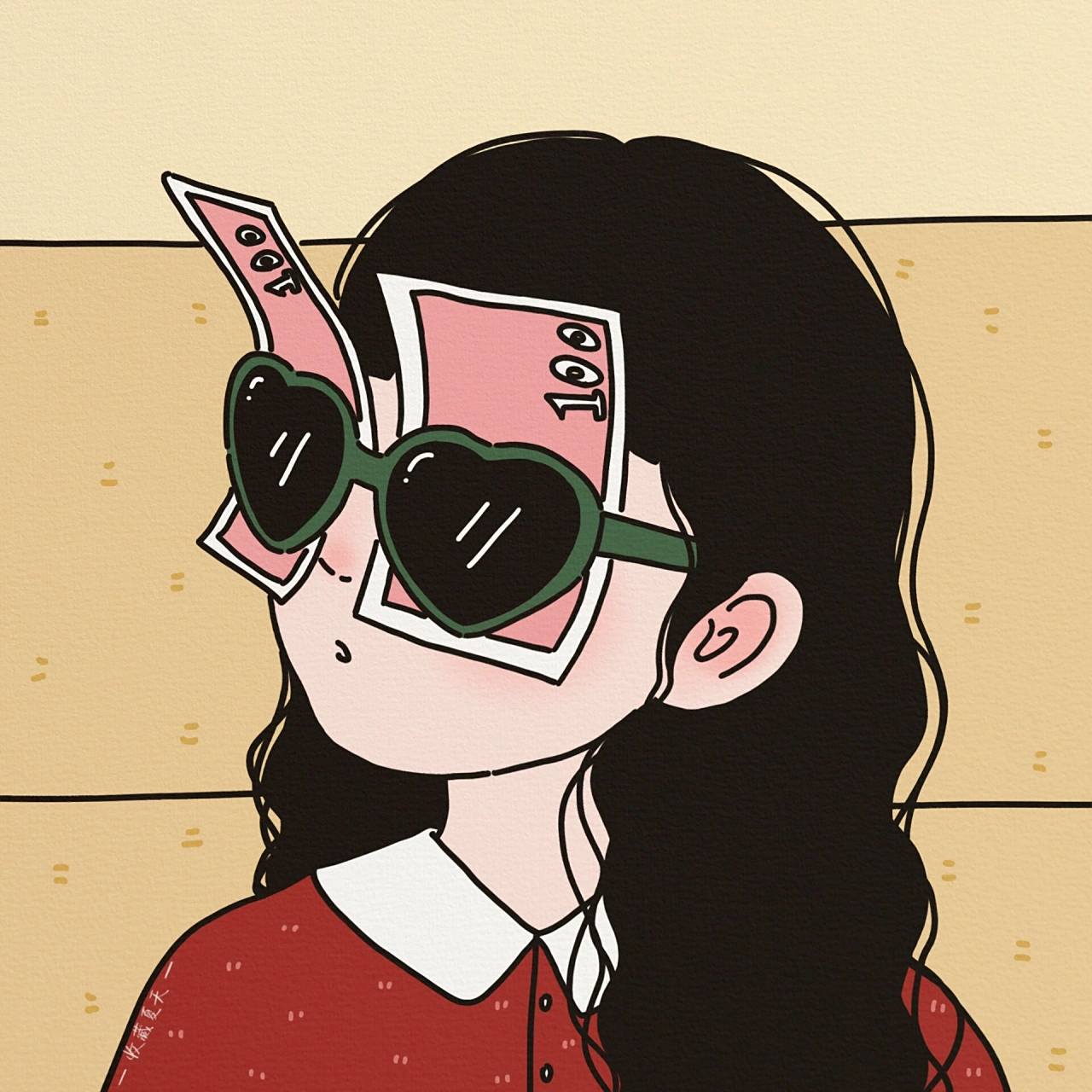 闺蜜头像丨暴富姐妹 "向90看,向厚赚" 朋友拍了拍我并说:早晚你会是