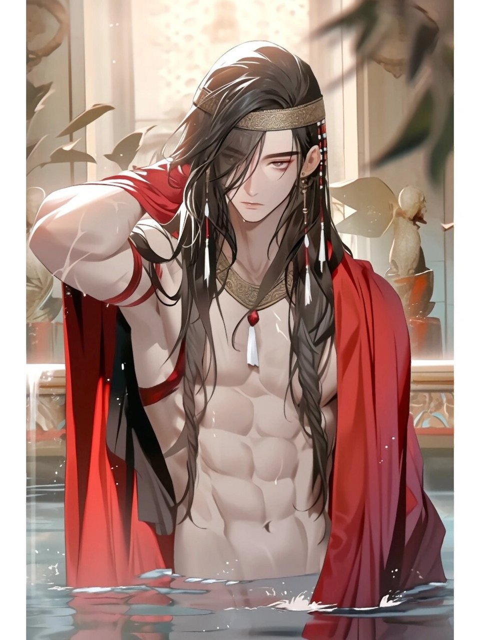 古风美男子出浴图  夏日滤镜   夏日滤镜