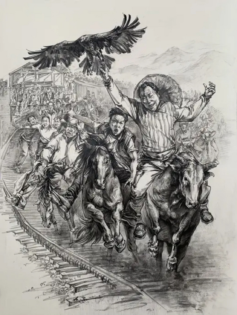 沈晓东老师速写作品欣赏～ 沈晓东老师简介 现任教学组长兼速写组长