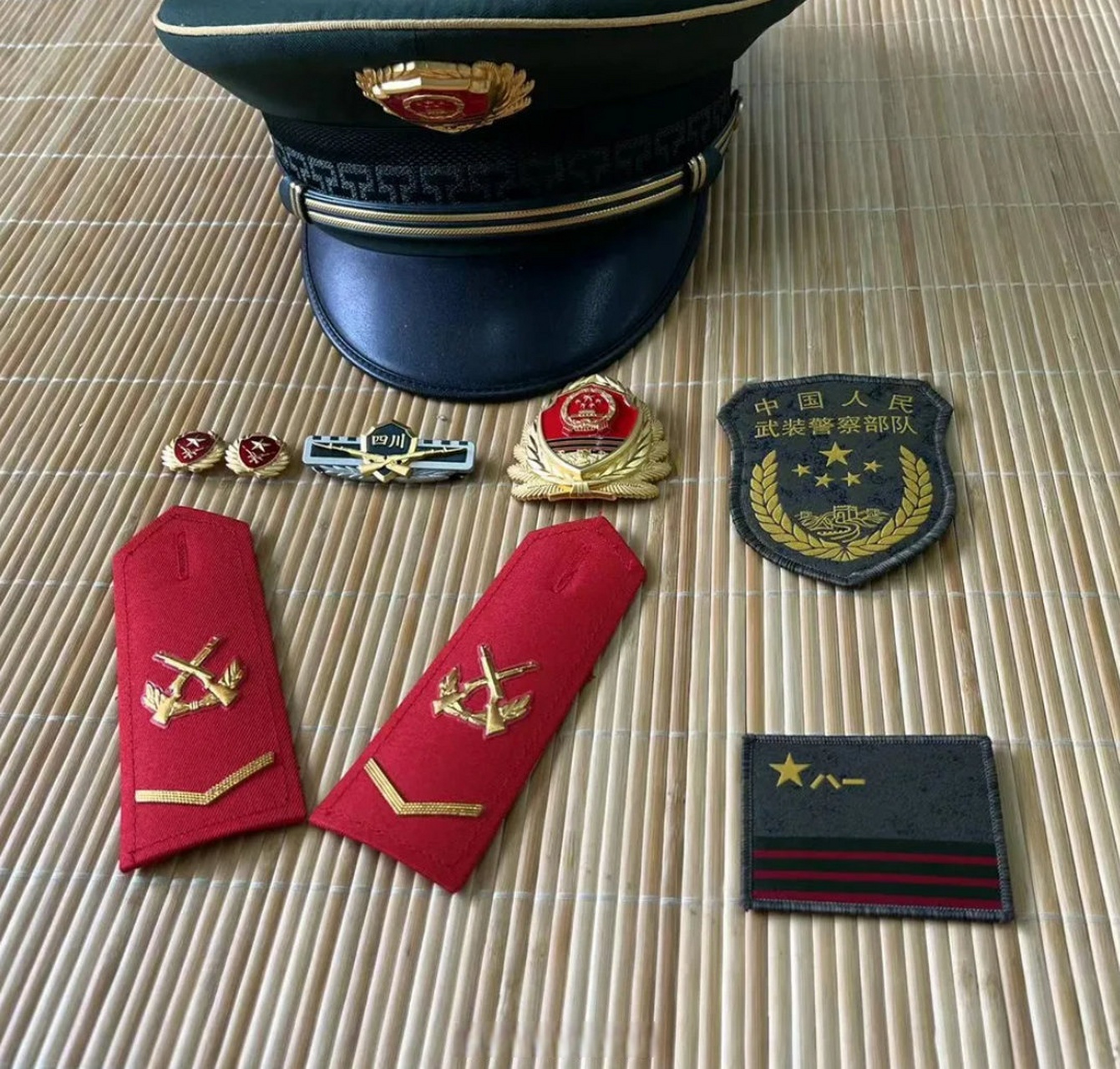 新式武警帽徽,21式作训服标识