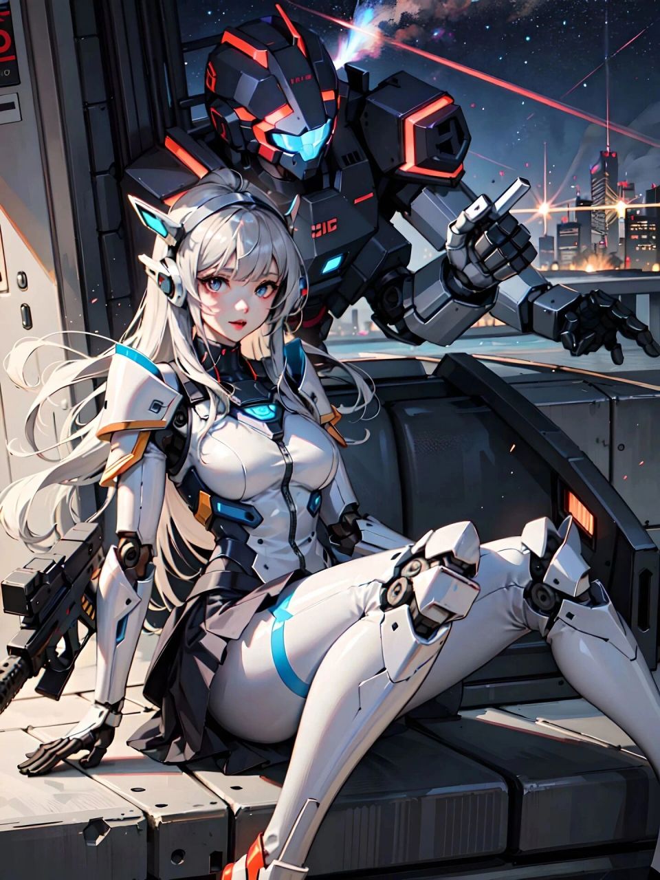 ai潮酷机甲少女场景版|最后一张帅爆