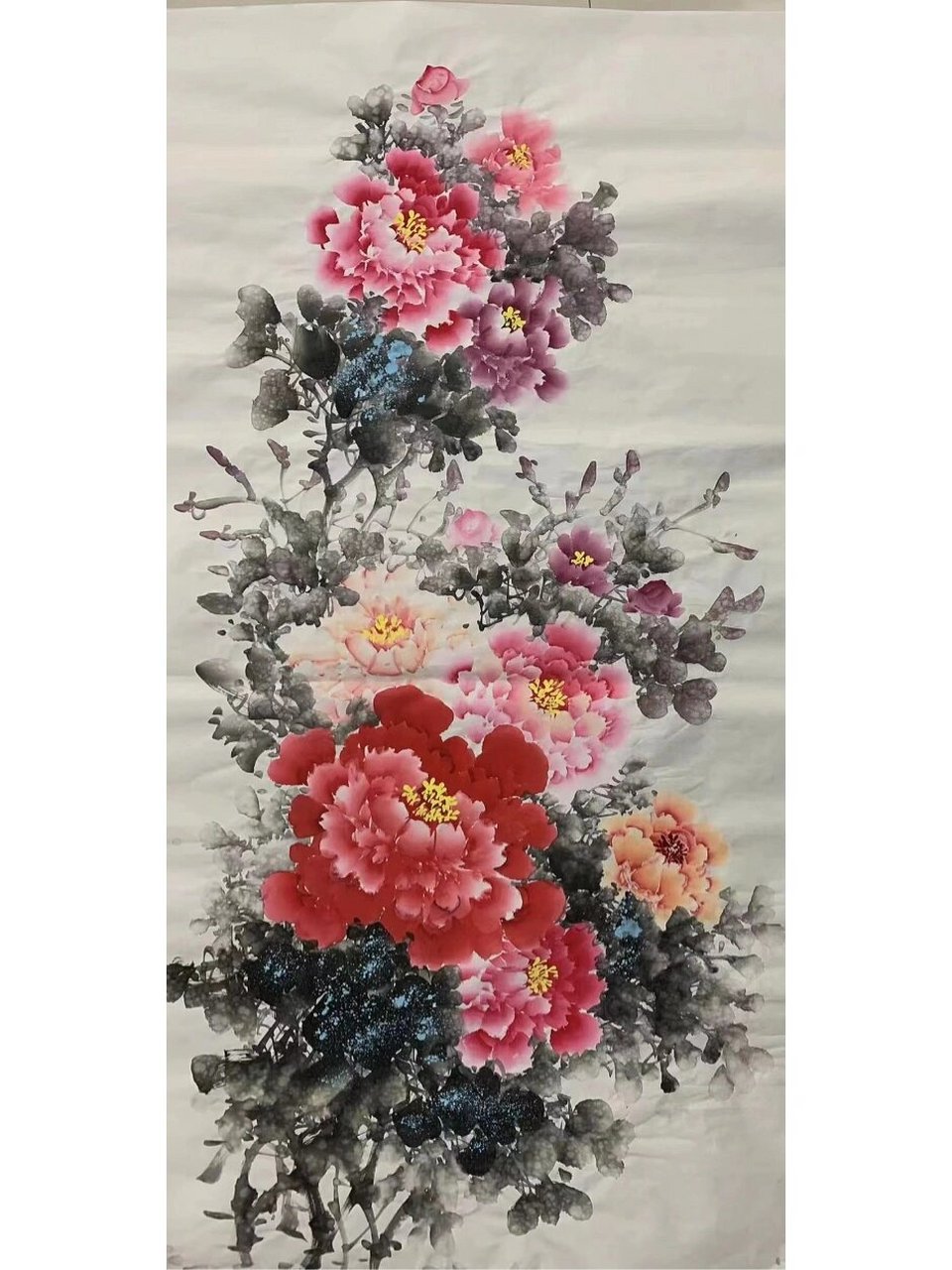 国画牡丹画四尺写意牡丹