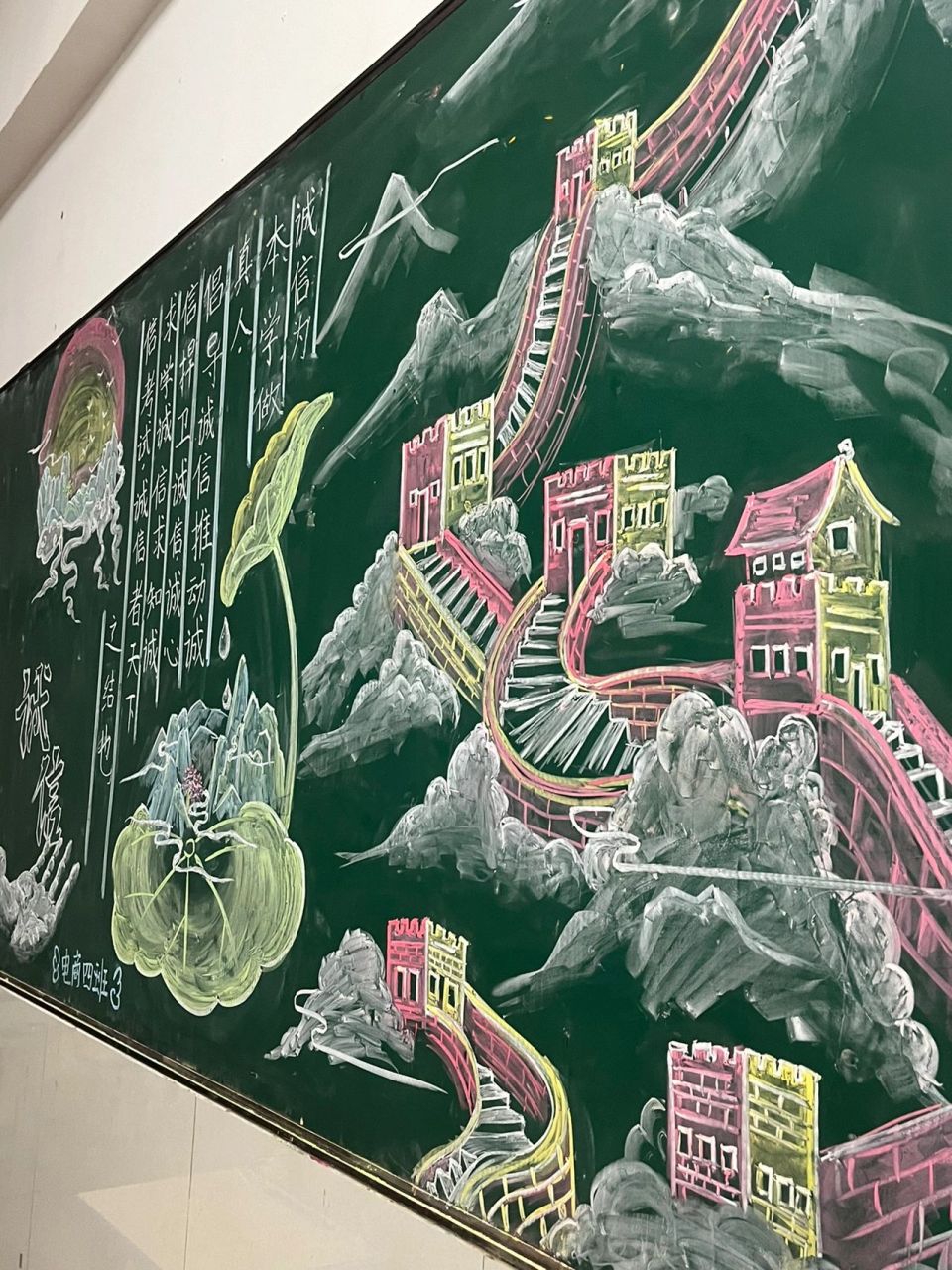 关于诚信…… 黑板报