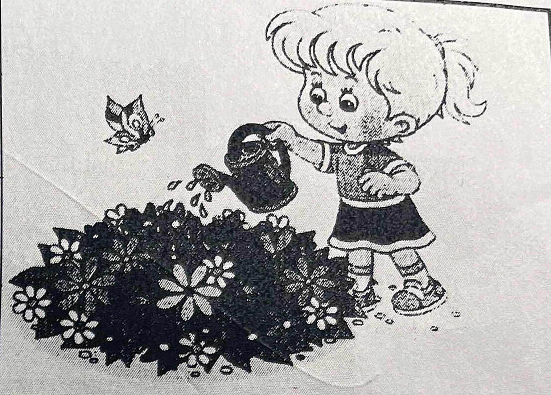 一年级看图写话-浇花 思路及例文 这篇写话指导如下,孩子们可以按照