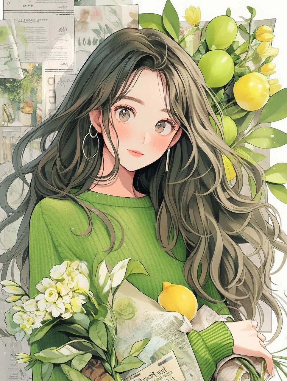 夏日柠檬 | 青柠简约女生头像 夏天是柠檬味的 讲到夏天能联想到的就