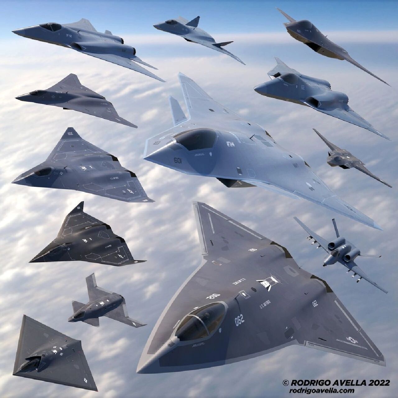 美国6代战斗机概念图图片