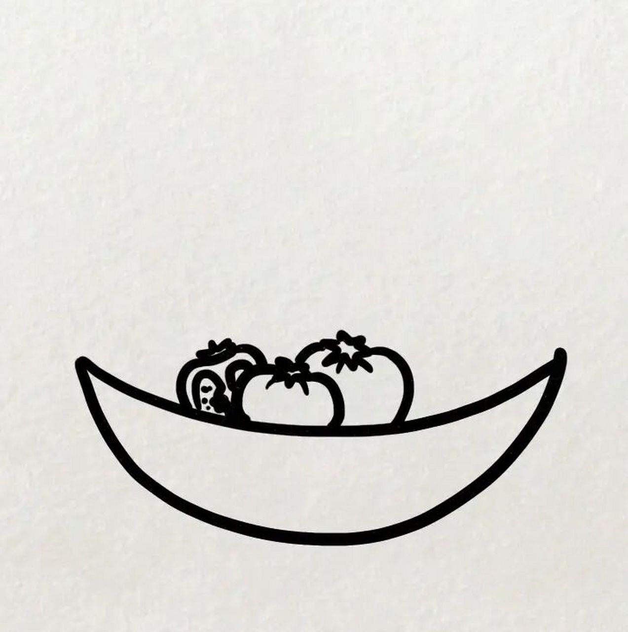 蔬菜沙拉简笔画简单图片