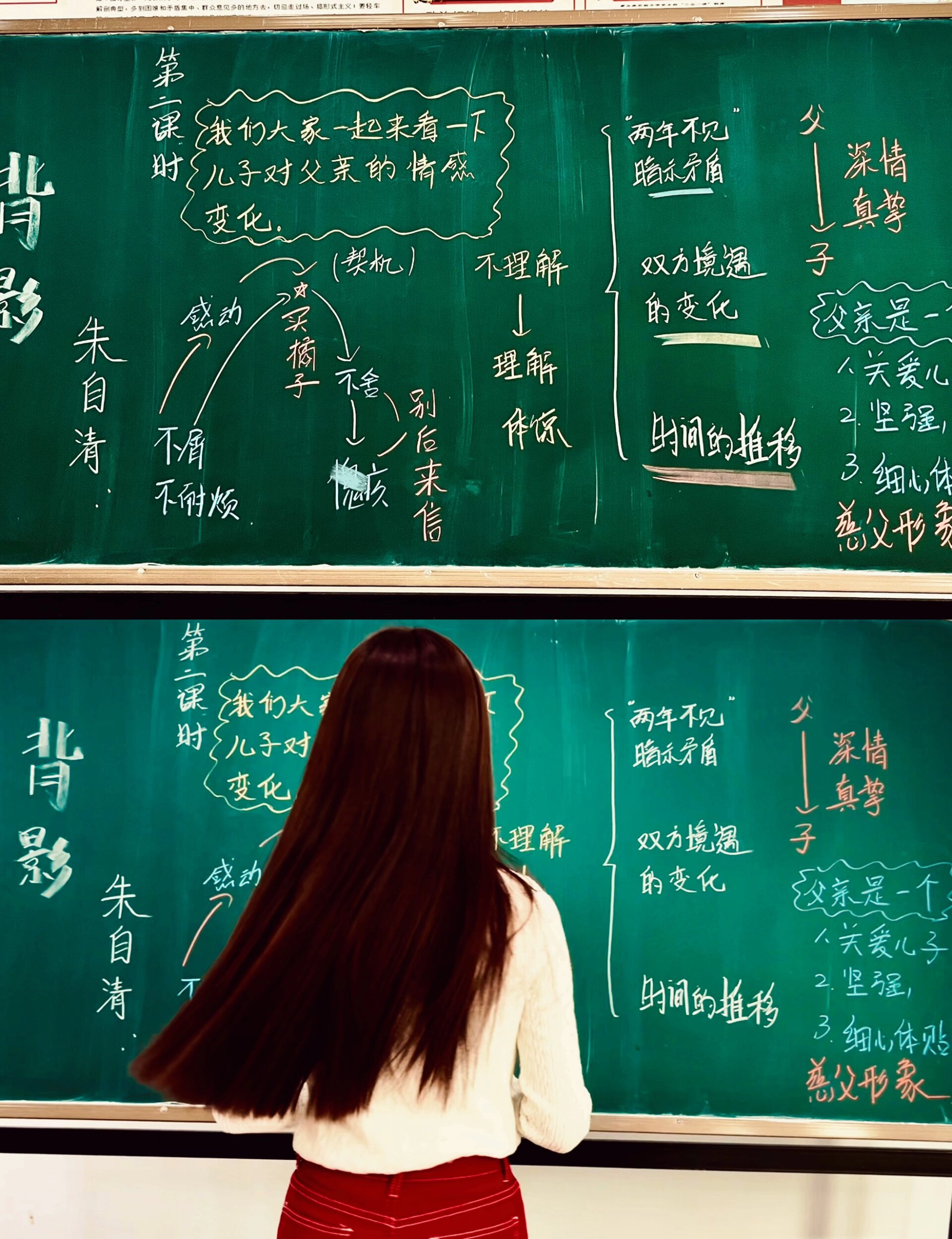 朱自清的《背影》板书