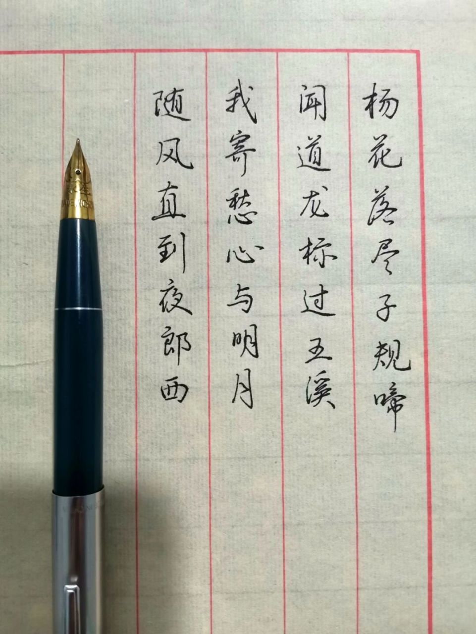 钢笔十硬笔宣纸 有点复古 字一般,将就看#手写# #练习硬笔书法