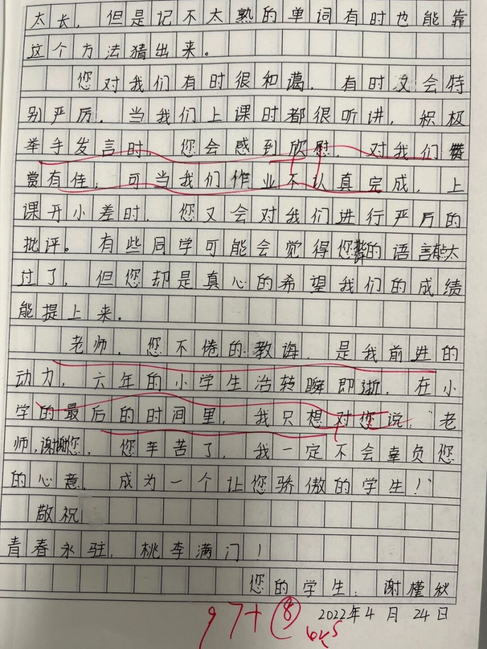 作文《给老师的一封信》 #六年级# #语文小练笔# #六年级下册作文