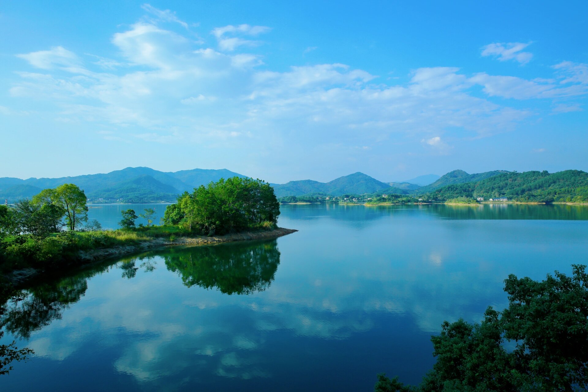 牛车河水库风景区图片