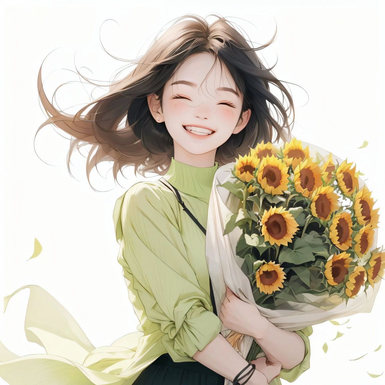 女生头像99996992自愈系之向日葵97 原图9315取