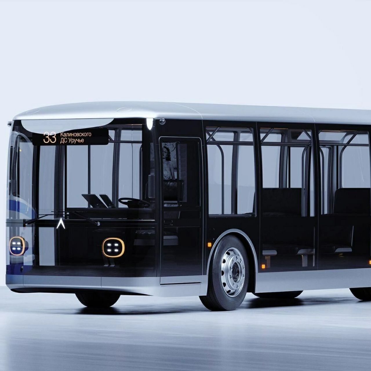 创意设计分享/颇具科幻感的概念巴士 新型电动巴士 laz 首先从外观