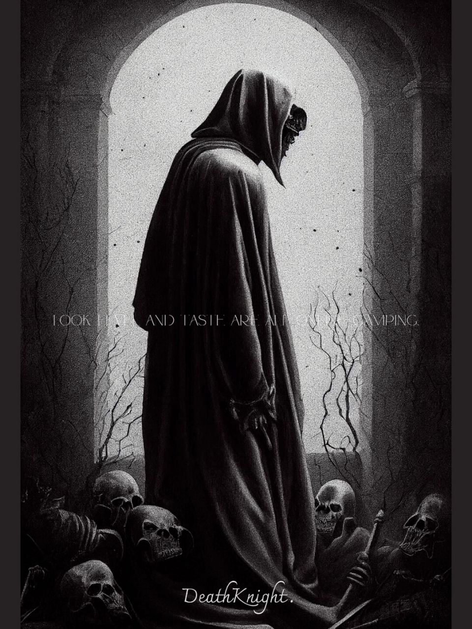 ai创作【天启 上】黑暗题材 非常黑暗的画风 灵感来源于丢勒的骑士