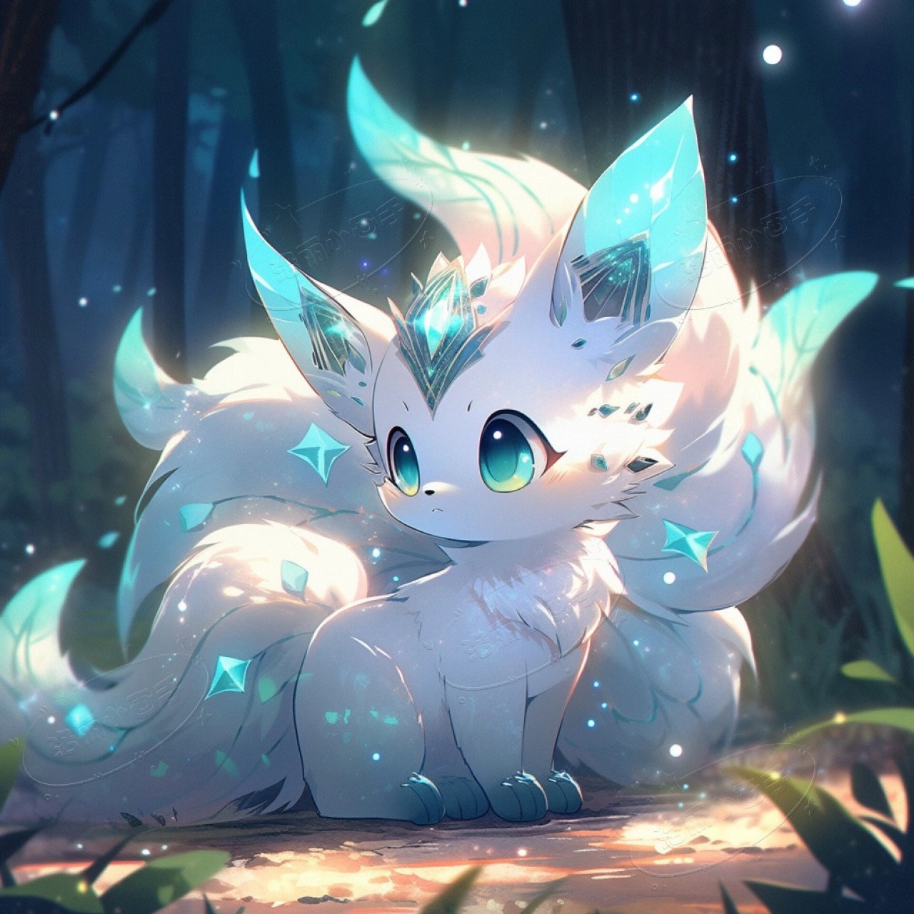 可爱的九尾小狐狸  你喜欢吗?