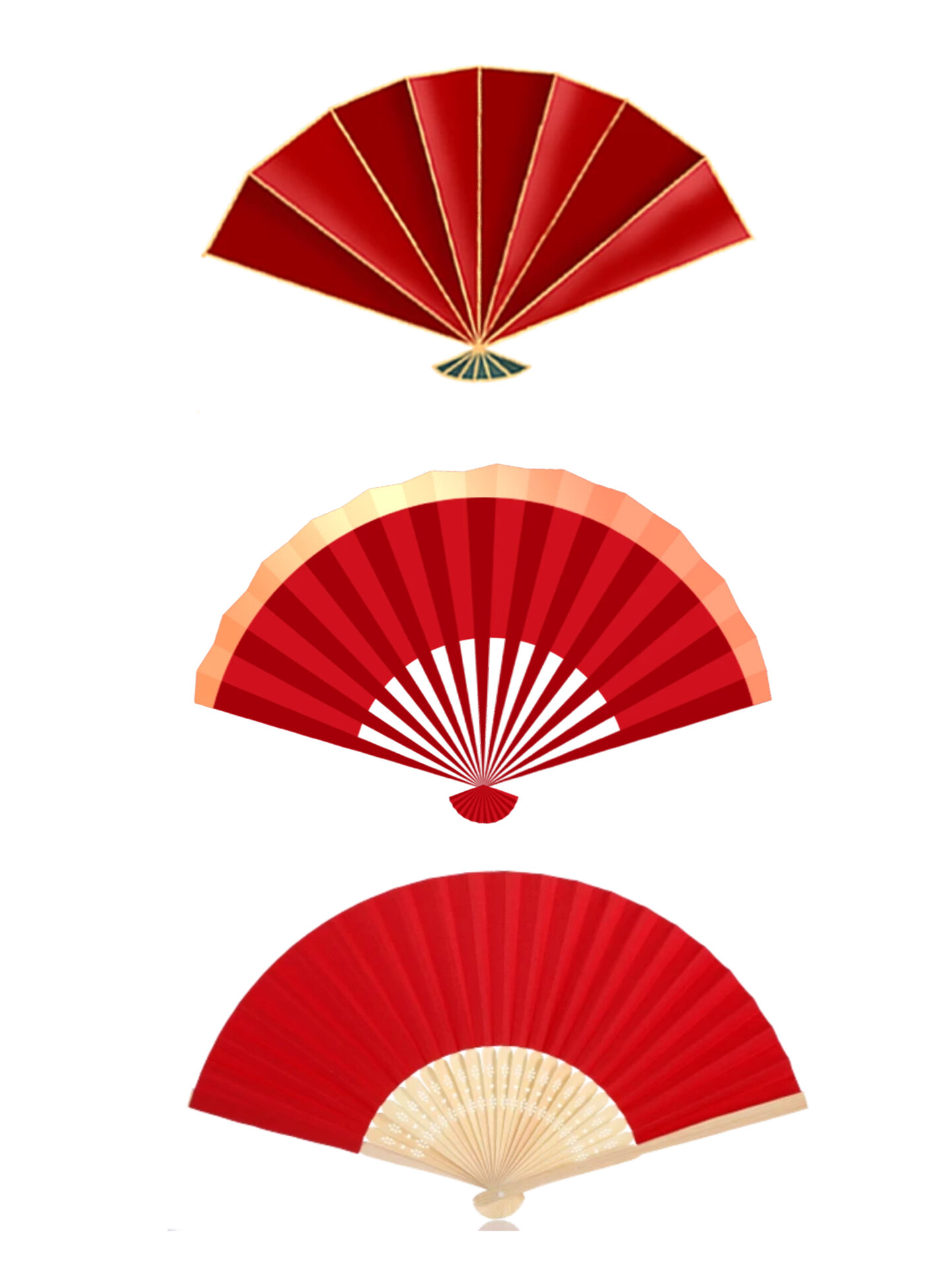 78156997古风素材|33组红色中国风折扇