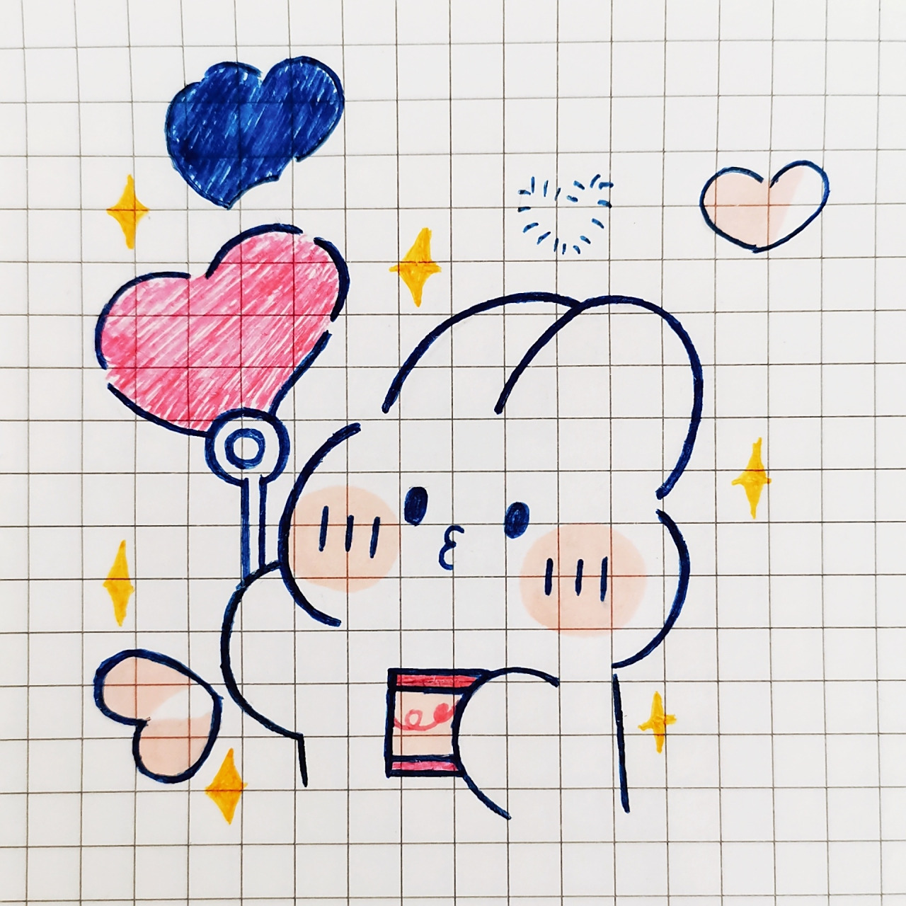 表情包简笔画可爱教程