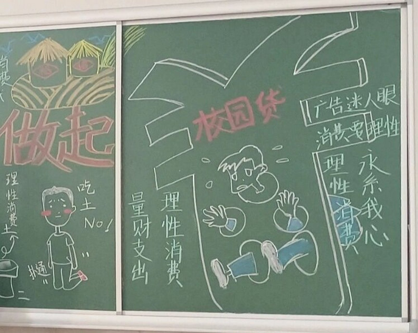理性消费,从我做起黑板报