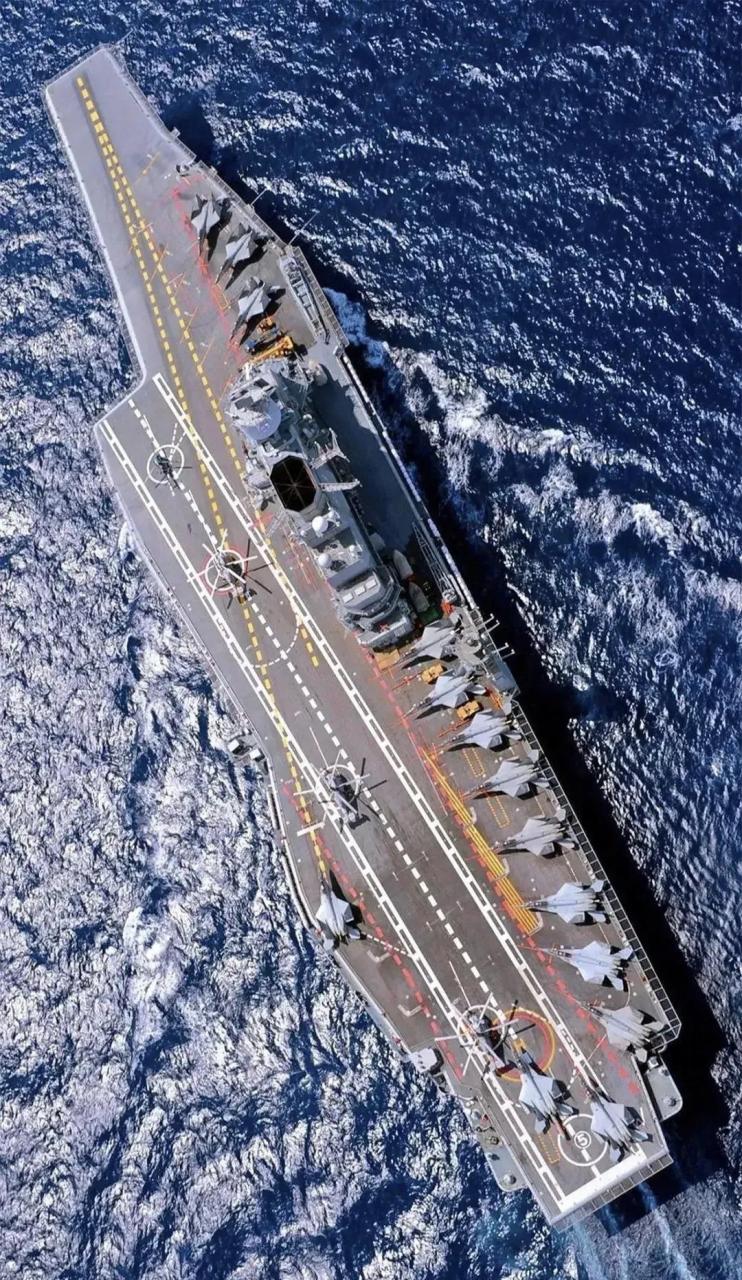 中美法印四家航母对比图