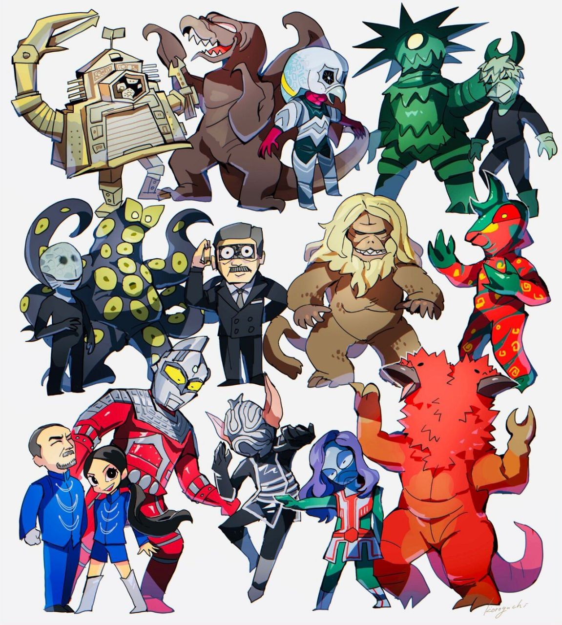 奥特曼q版可爱大怪兽合集3~ #奥特曼02 #奥特曼卡片02 #卡游