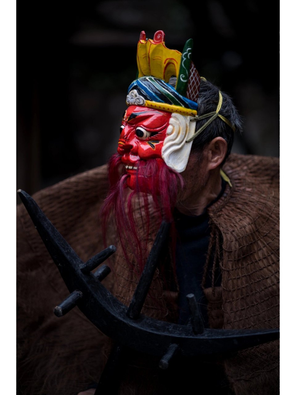 贵州原住仡佬族-傩面 北纬踩线贵州独特少数民族 	 贵州仡佬族傩面具