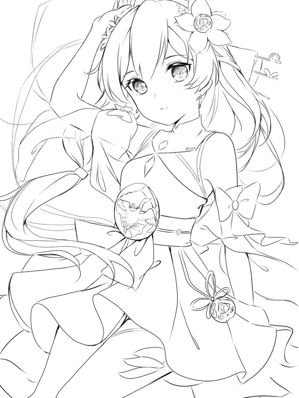 给新手原画师分享一些我刚入门学原画的线稿临摹素材,拿走不谢!