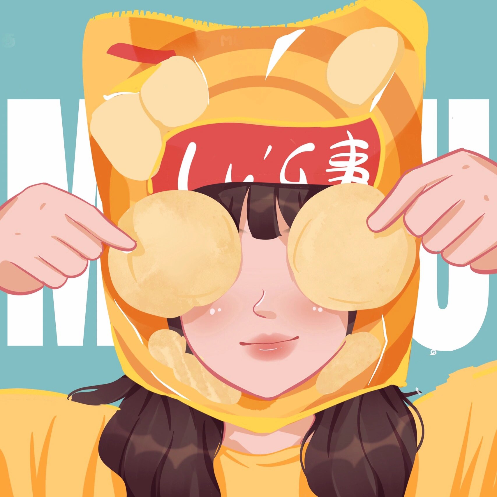薯片女孩卡通头像