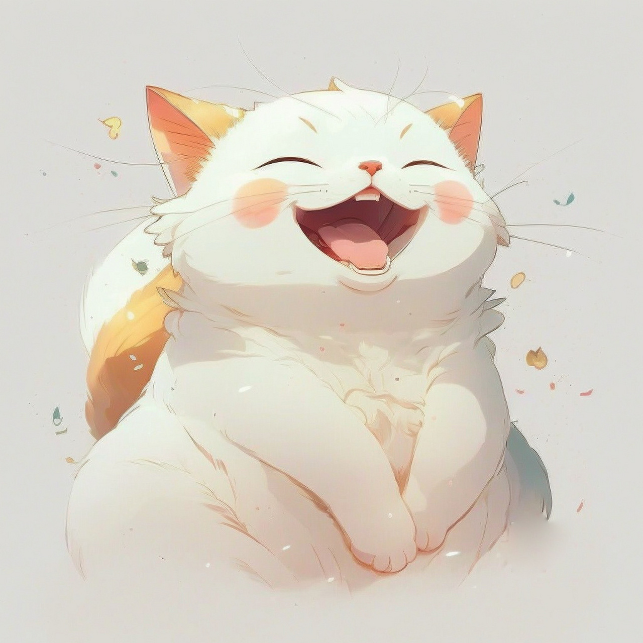 天天都要开心呀,猫咪治愈头像