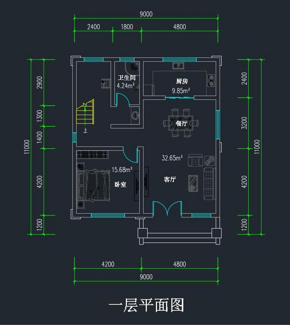两开间三层别墅,面宽9米深11米,外观很美 92房屋概况 编号: dc0868
