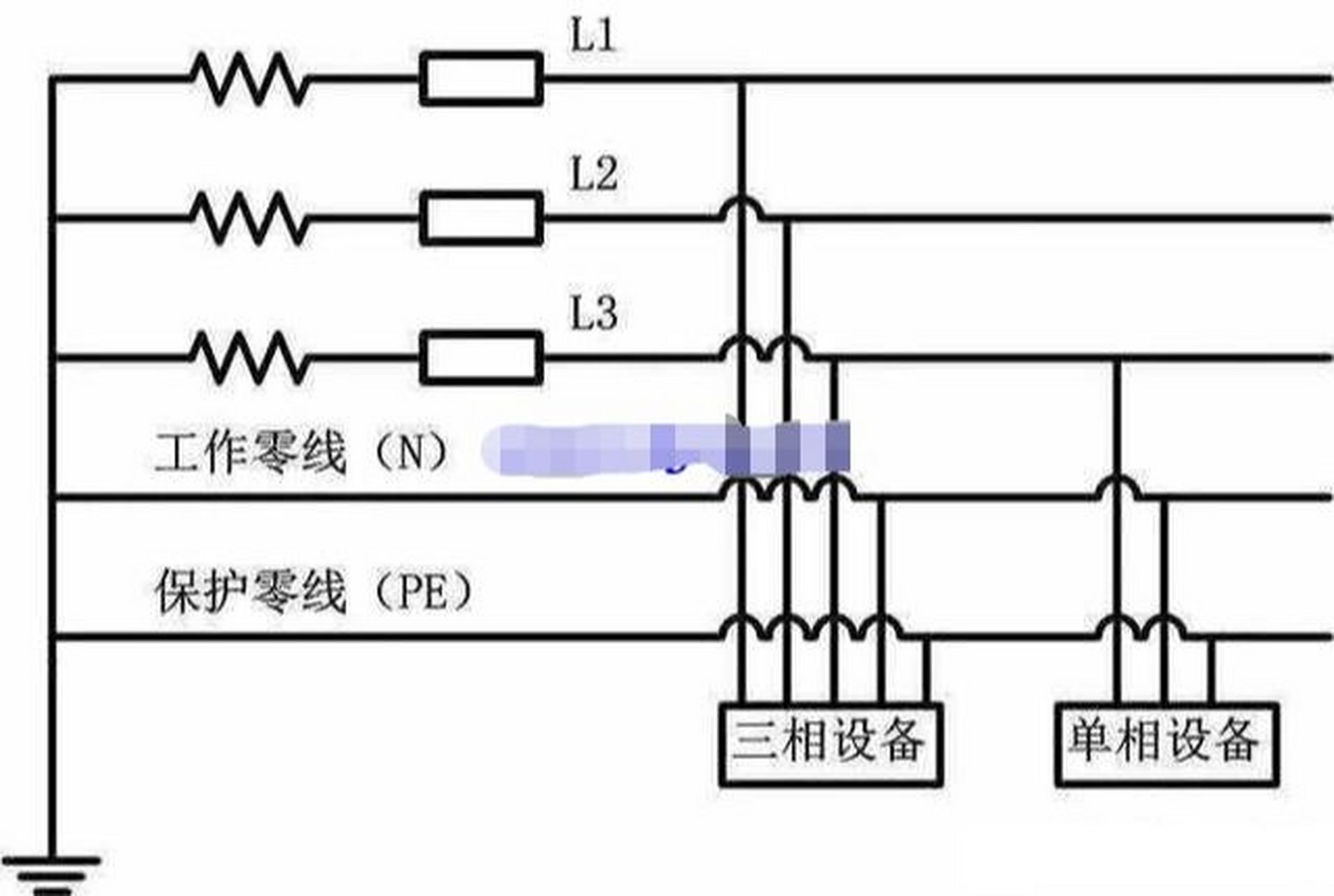 入户三相四线与三相五线的区别 三相四线制输电是 变压器 输出的三组