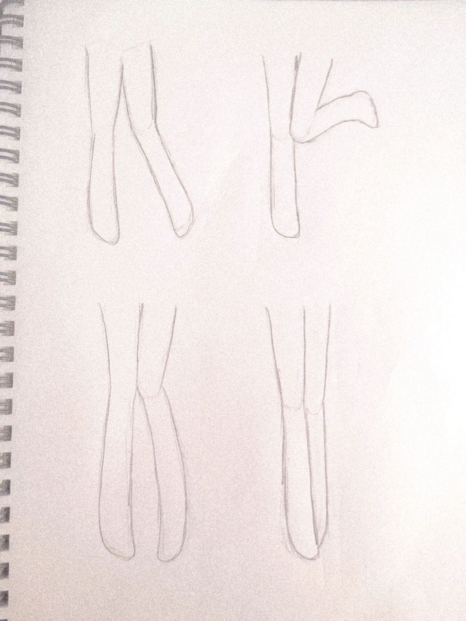 腿的简笔画 简单图片