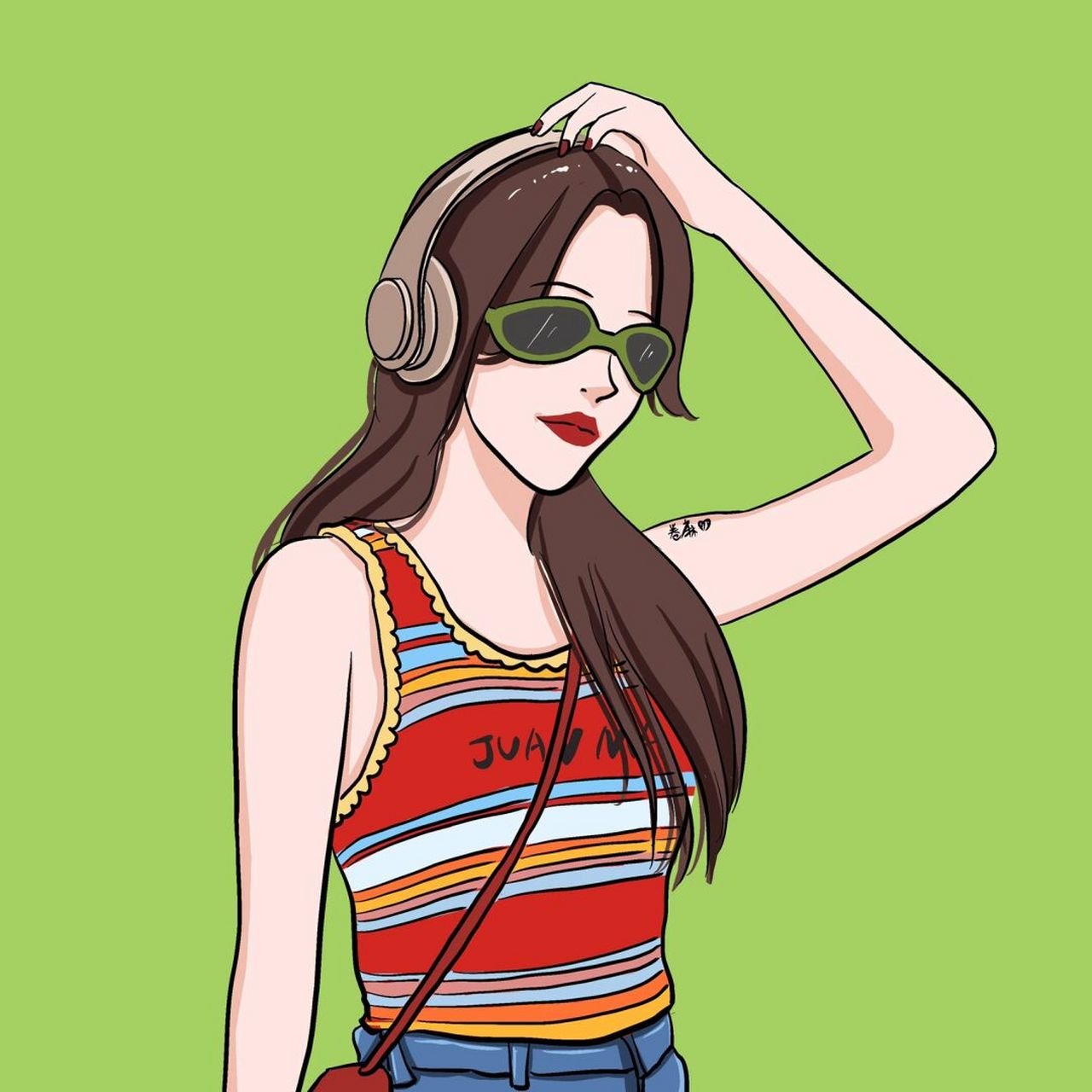 戴上耳机,世界才会出现95 图片可做个人头像,个人壁纸 92商用