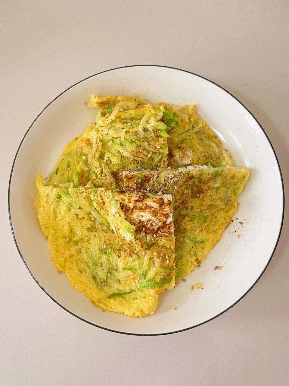 早餐千万别错过…西葫芦鸡蛋饼 西葫芦鸡蛋饼/茭瓜鸡蛋饼/角瓜鸡蛋饼