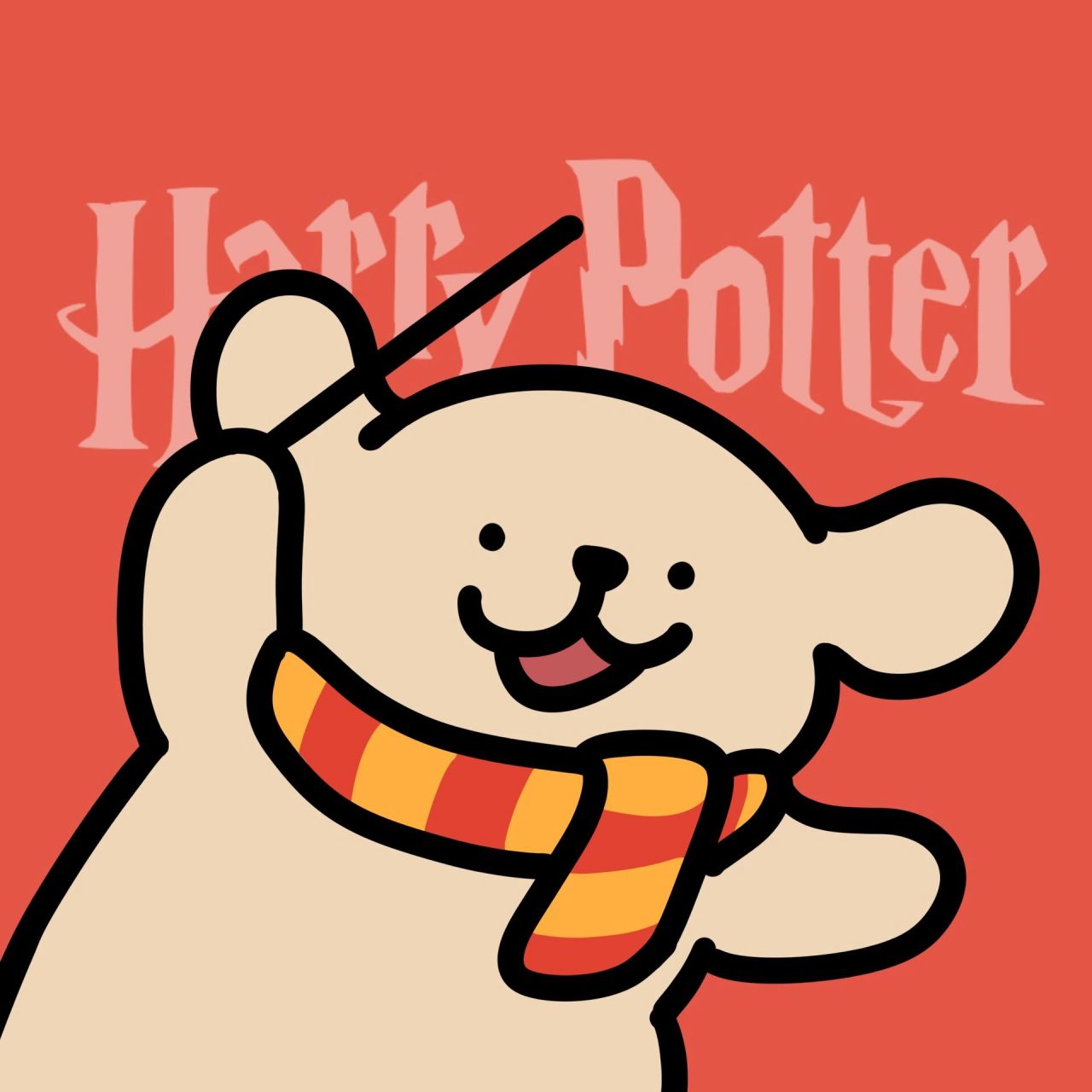 二创丨哈利波特线条小狗(第二弹)   第二弹小鸡毛的hp头像来啦～第一