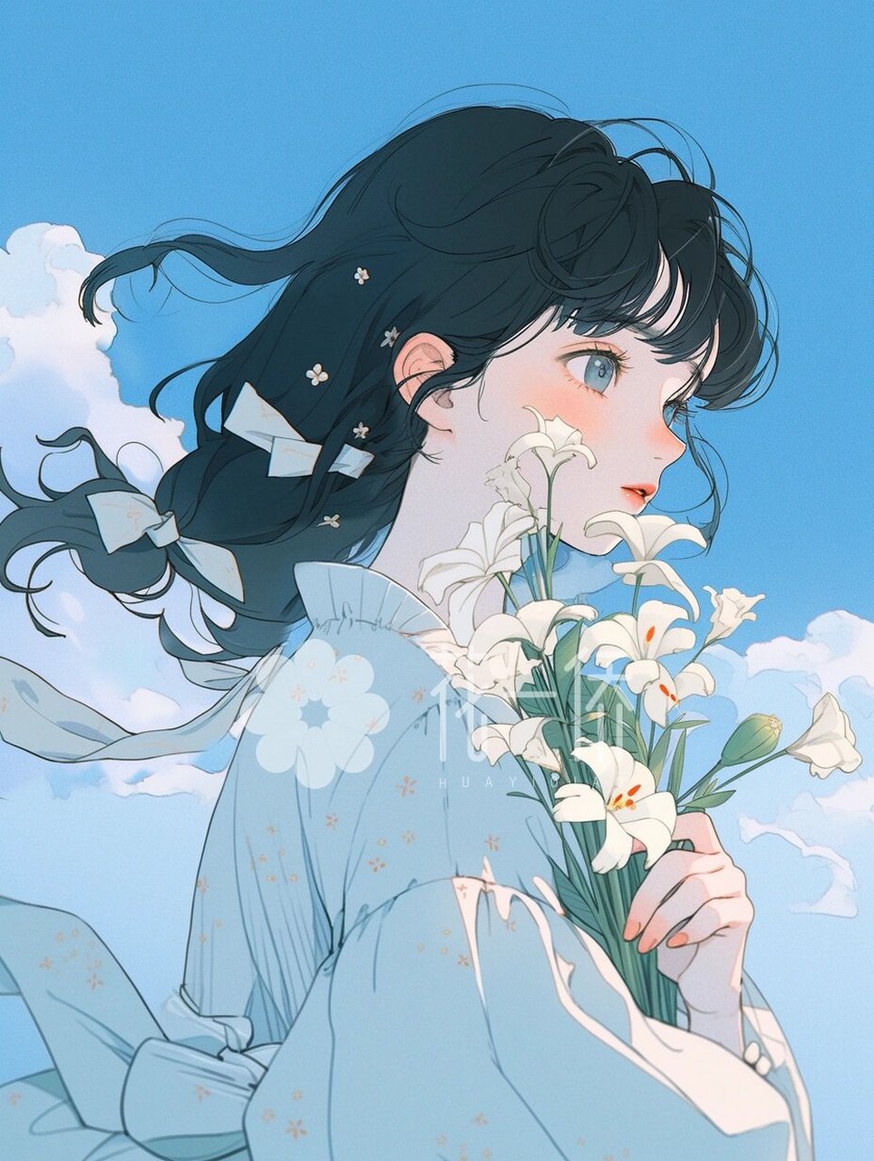 女生漫画头像 | 手机壁纸 #治愈系插画# #插画分享# #漫画头像# #手机