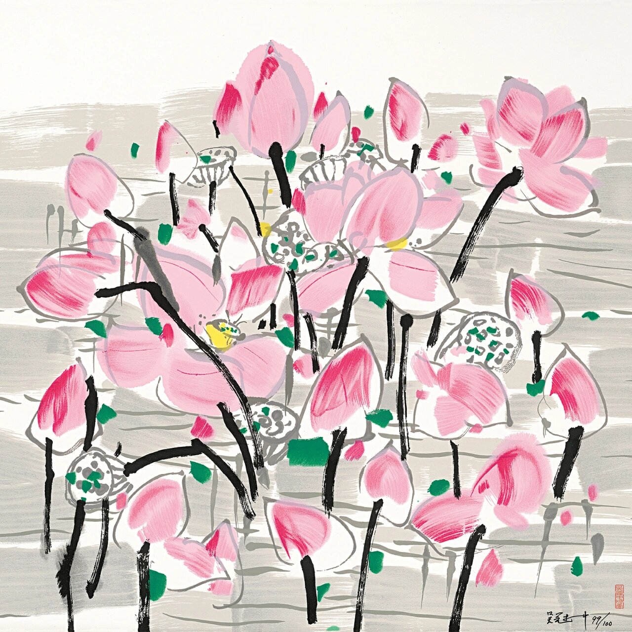 终于有价格亲民的吴冠中版画作品啦🔥🎉