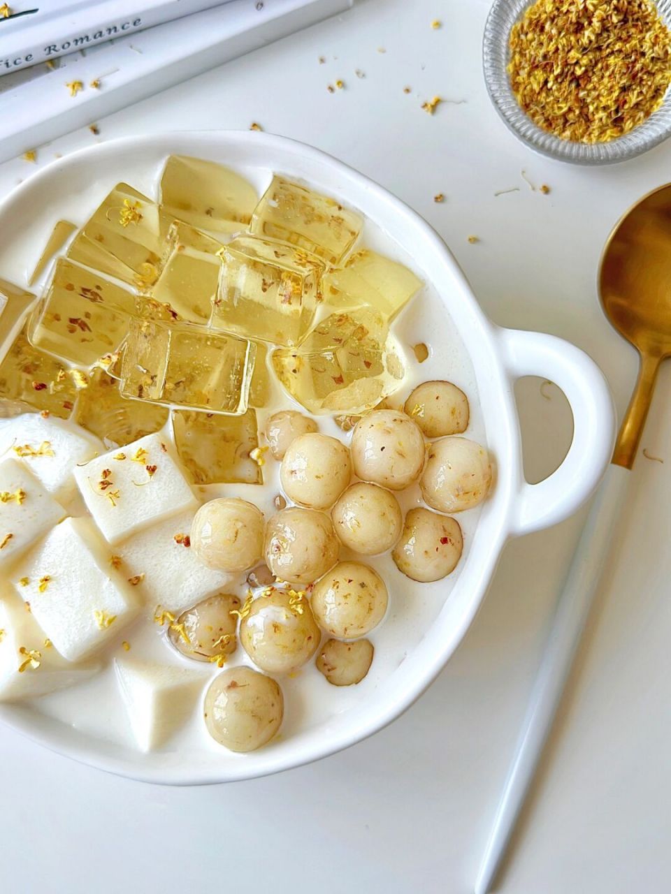 一点不夸张!真的好吃到飞起!! 🌼桂花啵啵奶冻!!颜值与美味并存!! 