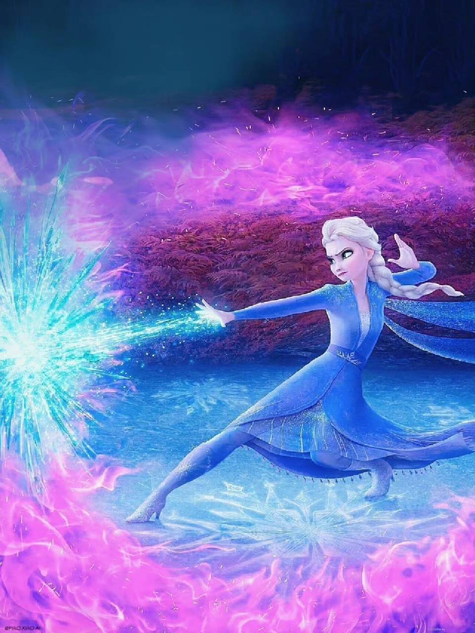 三张超有力量感的艾莎图片!壁纸42 每一张都超级喜欢!