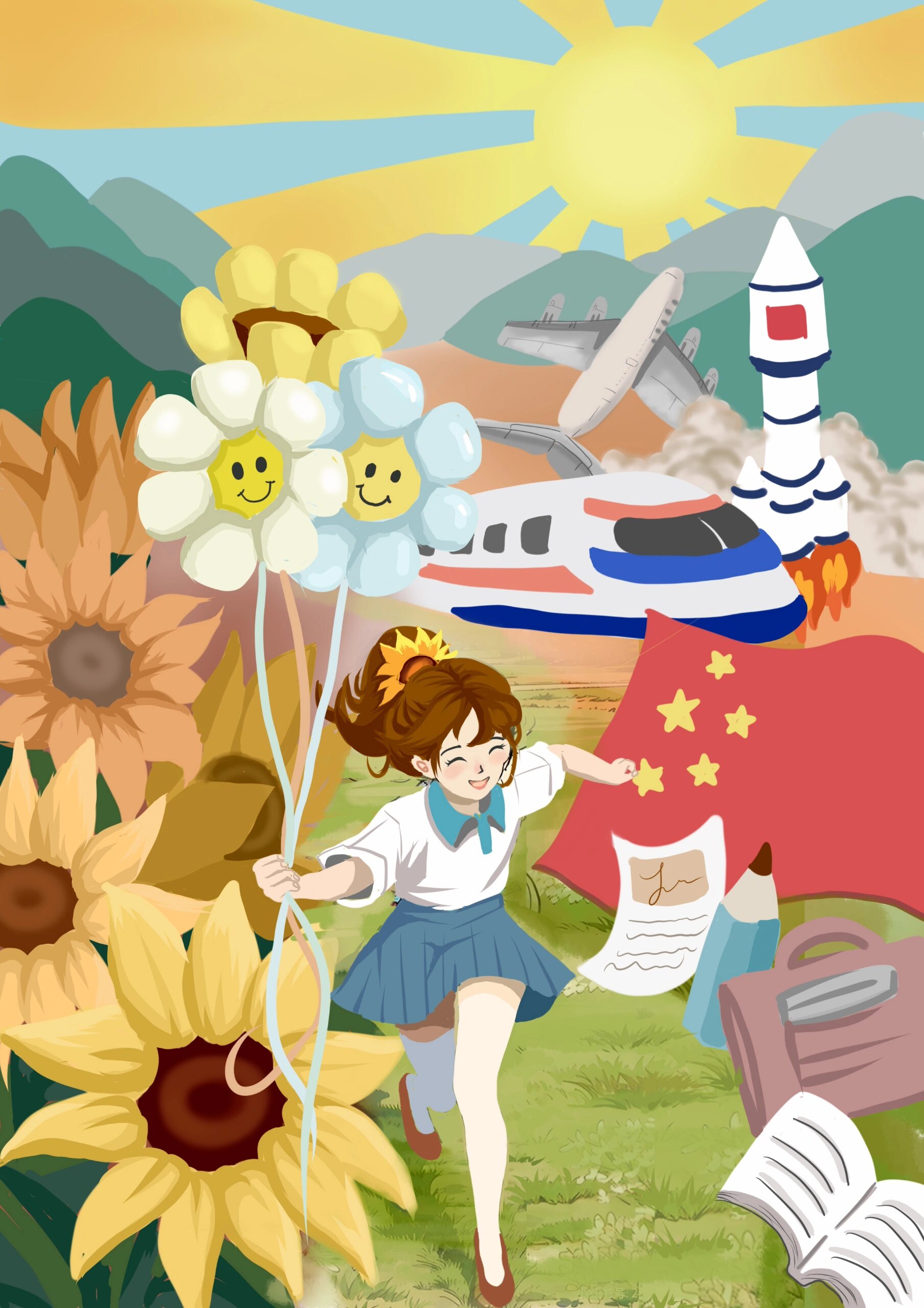 助学筑梦铸人海报