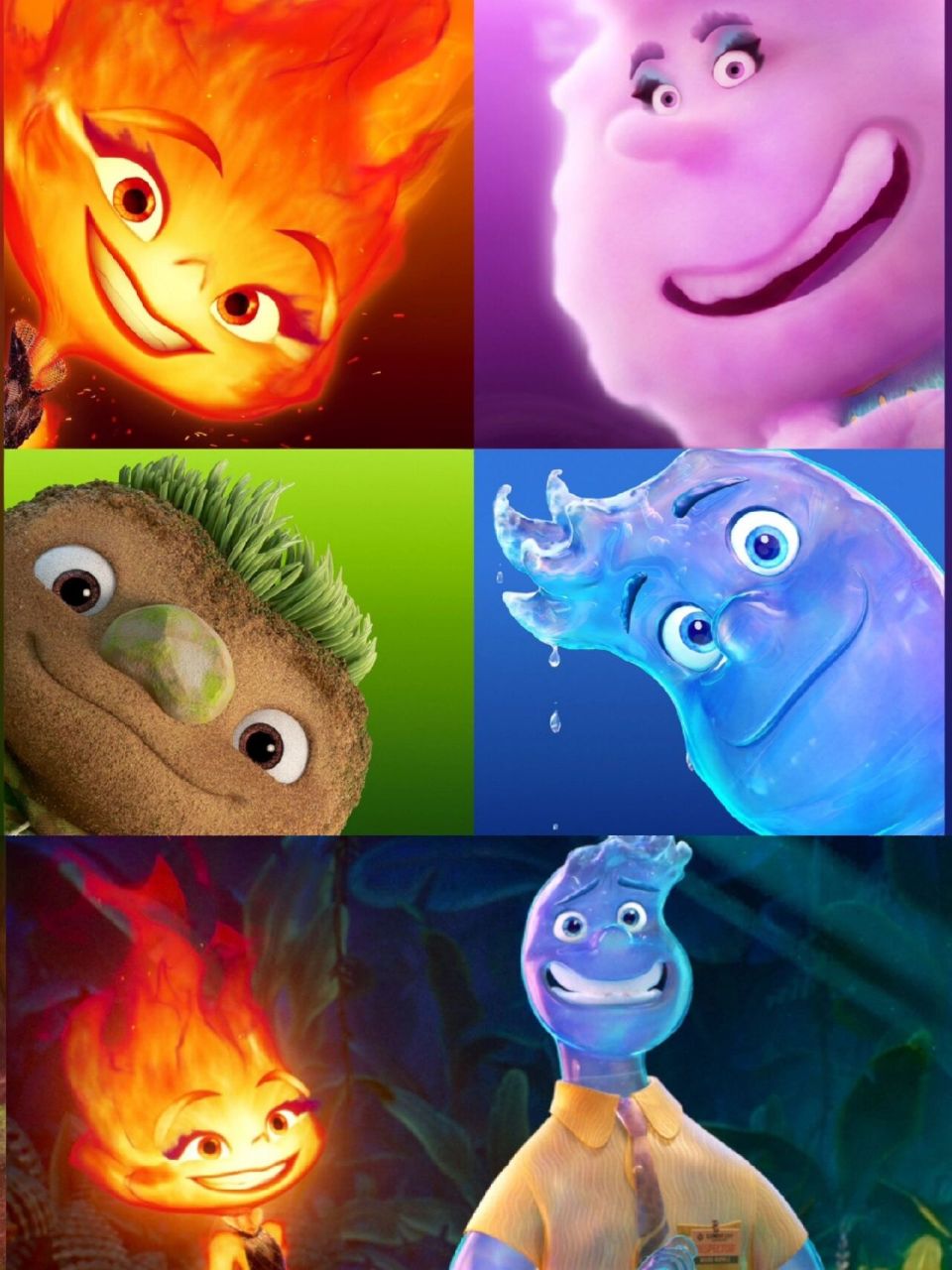 皮克斯《疯狂元素城》角色海报989790 90《疯