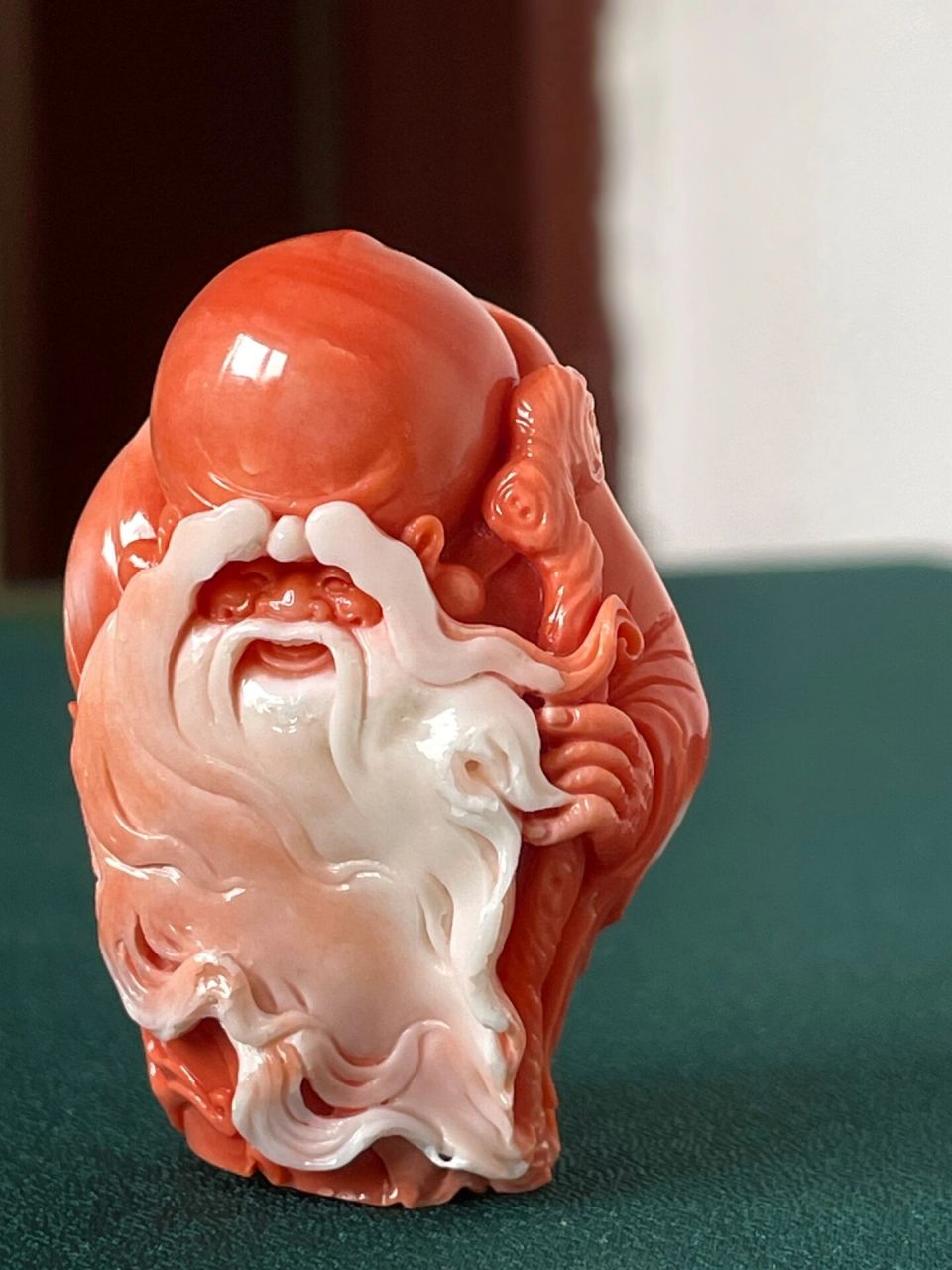 名家雕刻 寿星公摆件寿星公是我国神话传说中的长寿之神也是福禄寿