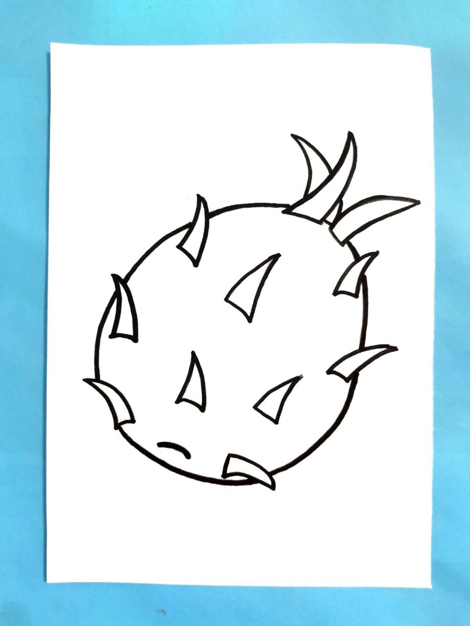火龙果儿童简笔画 火龙果儿童简笔画,三分钟即可完成超简单,收藏起来