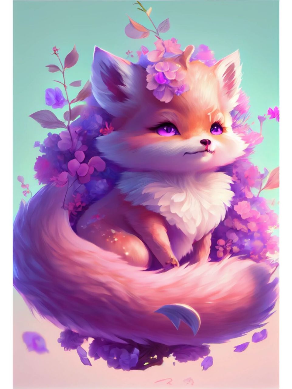 ai七彩小狐狸 这么多颜色的小狐狸,你们喜欢哪一种颜色的?